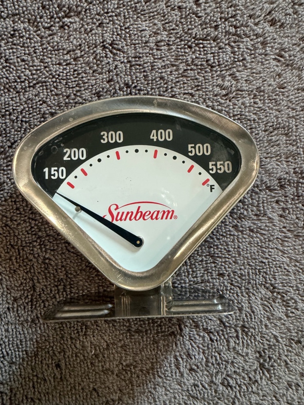 Vintage Sunbeam Stainless Steel Oven Thermometer